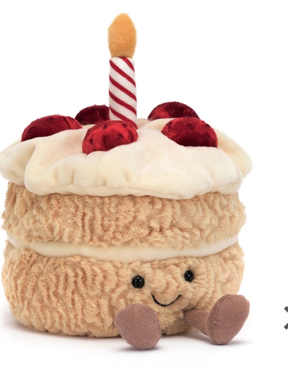 Rare Jelly cat strawberry bday cake  new with all tags